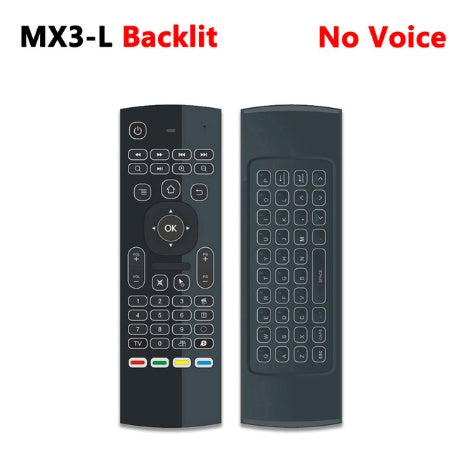 MX3 Backlit Air Mouse Voice Remote 2.4G Keyboard for Android TV