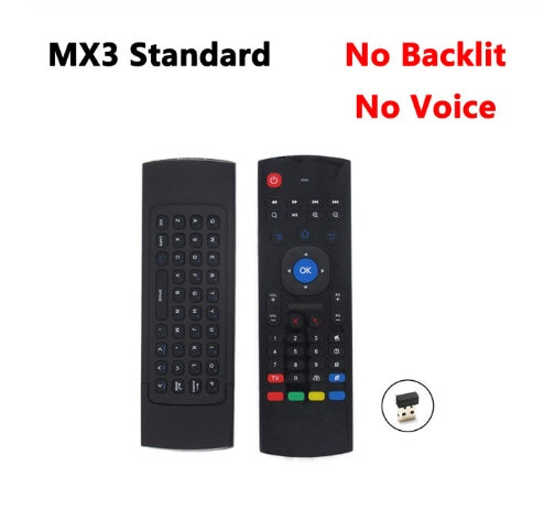 MX3 Backlit Air Mouse Voice Remote 2.4G Keyboard for Android TV
