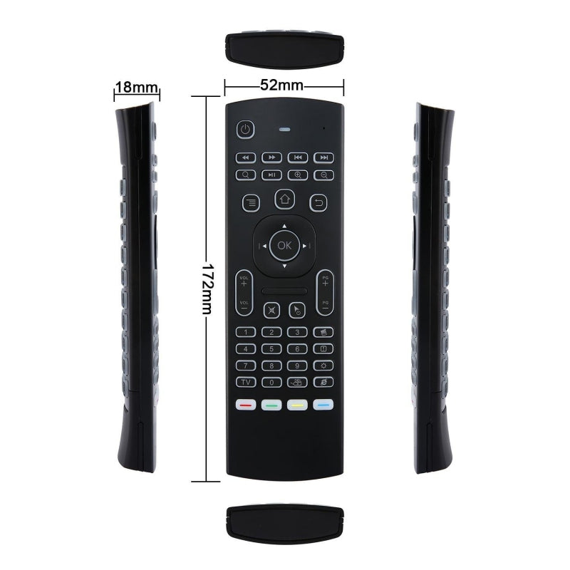 MX3 Backlit Air Mouse Voice Remote 2.4G Keyboard for Android TV