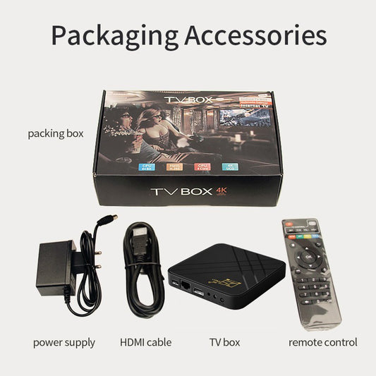 Android 4K Smart TV Box Set-Top Dual Band WiFi HD Player